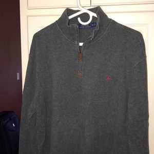 Gray Polo Ralph Lauren Quarter zip
